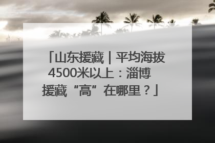 山东援藏｜平均海拔4500米以上：淄博援藏“高”在哪里？