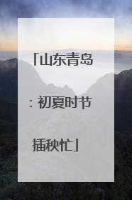 山东青岛：初夏时节插秧忙