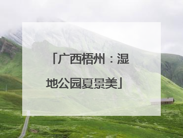 广西梧州：湿地公园夏景美