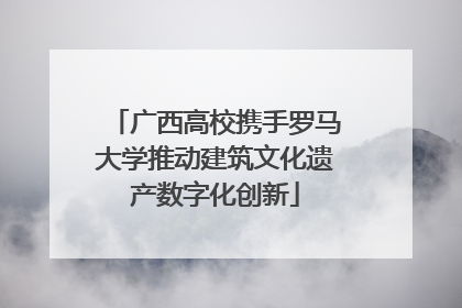 广西高校携手罗马大学推动建筑文化遗产数字化创新