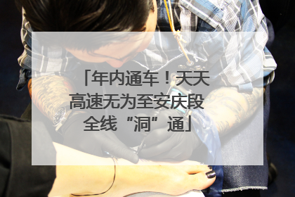 年内通车！天天高速无为至安庆段全线“洞”通