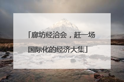 廊坊经洽会，赶一场国际化的经济大集