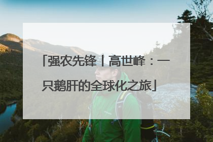 强农先锋丨高世峰：一只鹅肝的全球化之旅