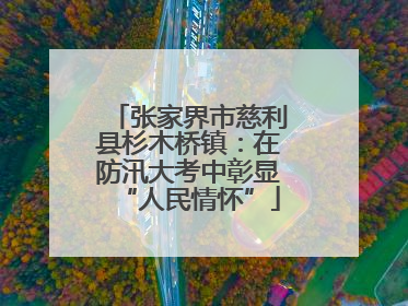 张家界市慈利县杉木桥镇：在防汛大考中彰显“人民情怀”