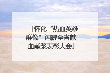 怀化“热血英雄群像”闪耀全省献血献浆表彰大会