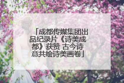 成都传媒集团出品纪录片《诗美成都》获赞 古今诗意共绘诗美画卷
