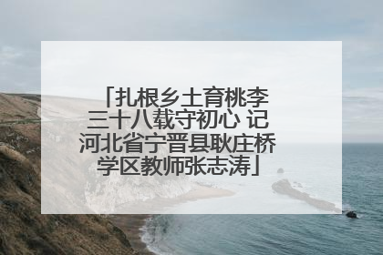 扎根乡土育桃李 三十八载守初心 记河北省宁晋县耿庄桥学区教师张志涛