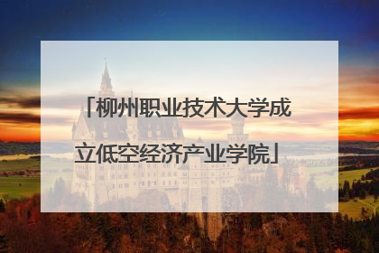 柳州职业技术大学成立低空经济产业学院