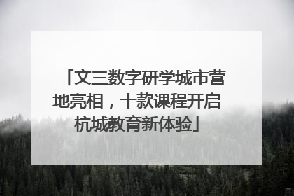 文三数字研学城市营地亮相，十款课程开启杭城教育新体验