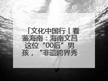 文化中国行丨看鉴海南：海南文昌这位“00后”男孩，“非遗跨界秀”走起