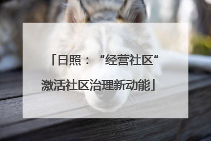日照：“经营社区”激活社区治理新动能