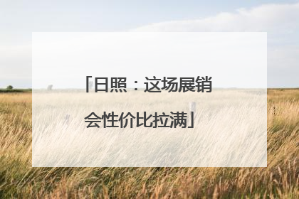 日照：这场展销会性价比拉满