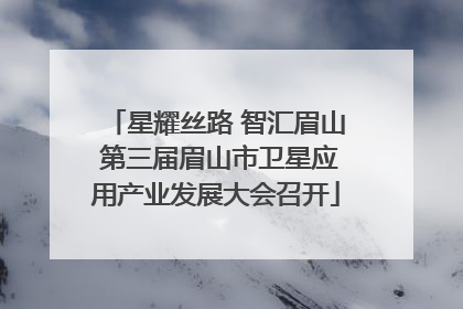 星耀丝路 智汇眉山 第三届眉山市卫星应用产业发展大会召开