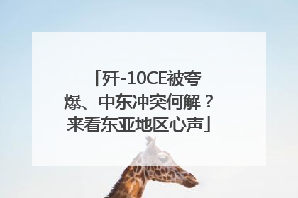 歼-10CE被夸爆、中东冲突何解？来看东亚地区心声