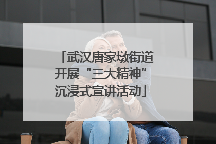 武汉唐家墩街道开展“三大精神”沉浸式宣讲活动