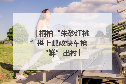 桐柏“朱砂红桃”搭上邮政快车抢“鲜”出村