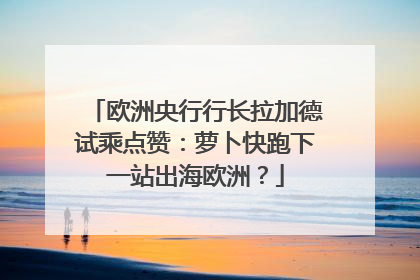 欧洲央行行长拉加德试乘点赞：萝卜快跑下一站出海欧洲？