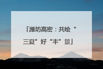 潍坊高密：共绘“三夏”好“丰”景