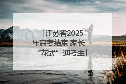 江苏省2025年高考结束 家长“花式”迎考生