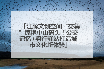 江豚文创空间“交集”惊艳中山码头！公交记忆+骑行驿站打造城市文化新体验