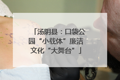 汤阴县：口袋公园“小载体”廉洁文化“大舞台”