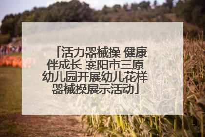 活力器械操 健康伴成长 襄阳市三原幼儿园开展幼儿花样器械操展示活动