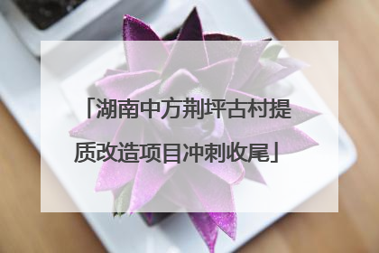 湖南中方荆坪古村提质改造项目冲刺收尾