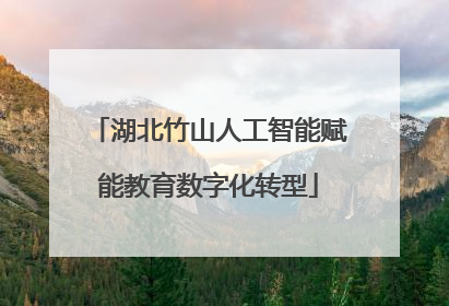 湖北竹山人工智能赋能教育数字化转型