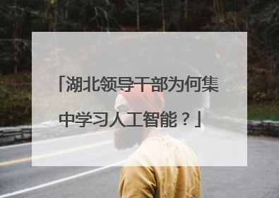 湖北领导干部为何集中学习人工智能？