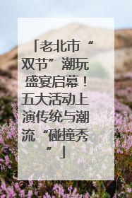 老北市“双节”潮玩盛宴启幕！五大活动上演传统与潮流“碰撞秀”