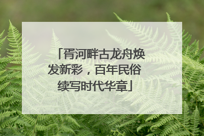 胥河畔古龙舟焕发新彩，百年民俗续写时代华章
