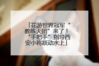 花游世界冠军“教练天团”来了！“手把手”指导西安小将跃动水上