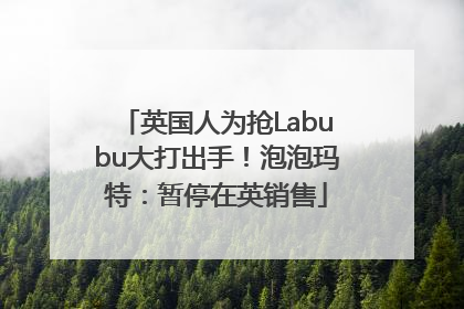 英国人为抢Labubu大打出手！泡泡玛特：暂停在英销售