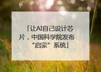 让AI自己设计芯片，中国科学院发布“启蒙”系统