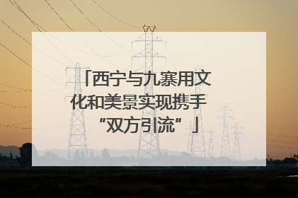 西宁与九寨用文化和美景实现携手“双方引流”