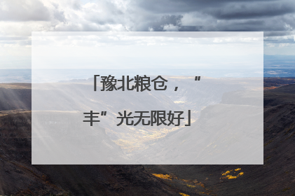豫北粮仓，“丰”光无限好