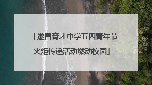 遂昌育才中学五四青年节火炬传递活动燃动校园