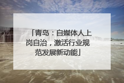 青岛：自媒体人上岗自治，激活行业规范发展新动能