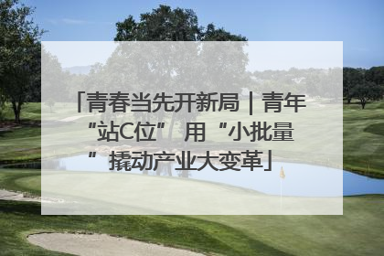 青春当先开新局｜青年“站C位” 用“小批量”撬动产业大变革