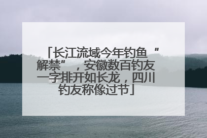 长江流域今年钓鱼“解禁”，安徽数百钓友一字排开如长龙，四川钓友称像过节