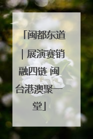 闽都东道｜展演赛销融四链 闽台港澳聚一堂