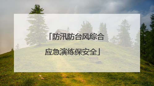 防汛防台风综合应急演练保安全