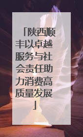 陕西顺丰以卓越服务与社会责任助力消费高质量发展