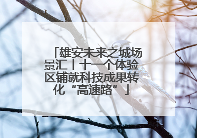 雄安未来之城场景汇丨十一个体验区铺就科技成果转化“高速路”