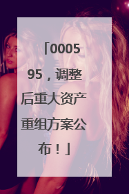 000595，调整后重大资产重组方案公布！