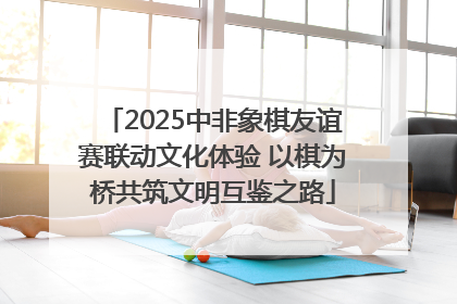 2025中非象棋友谊赛联动文化体验 以棋为桥共筑文明互鉴之路