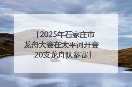 2025年石家庄市龙舟大赛在太平河开赛 20支龙舟队参赛