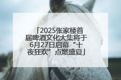 2025张家楼首届啤酒文化大集将于6月27日启幕“十夜狂欢”点燃盛夏