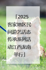 2025客家地区民间游艺活态传承系列活动江西龙南举行