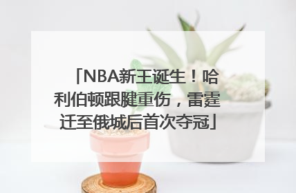 NBA新王诞生！哈利伯顿跟腱重伤，雷霆迁至俄城后首次夺冠